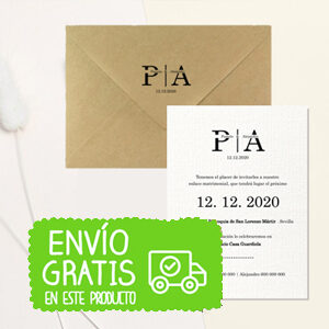 invitacion boda simple