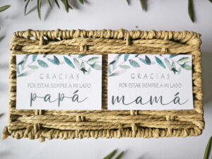 Tarjeta agradecimiento boda