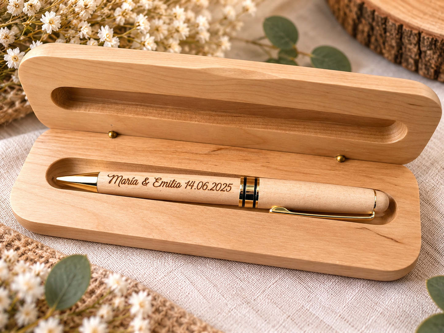 Bolígrafo personalizado para testigos de boda