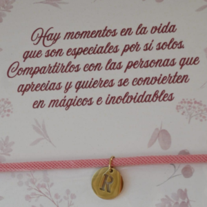 Pulsera inicial para bodas