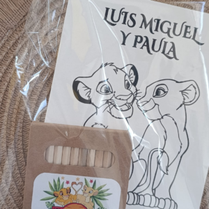 Libro para colorear + lápices