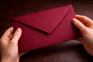 Sobres texturizados-Burdeos