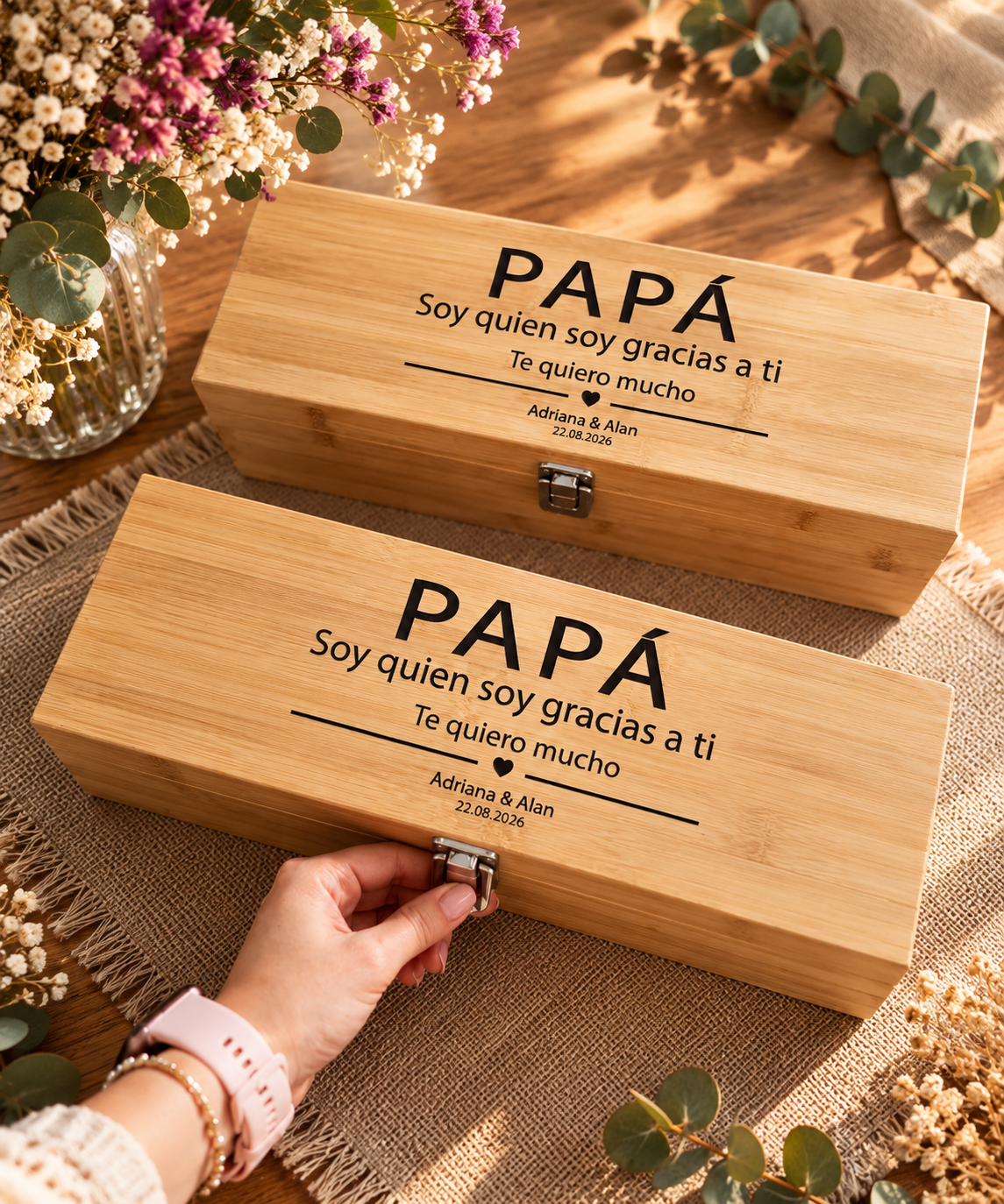 Estuche de Vino Personalizado con Accesorios